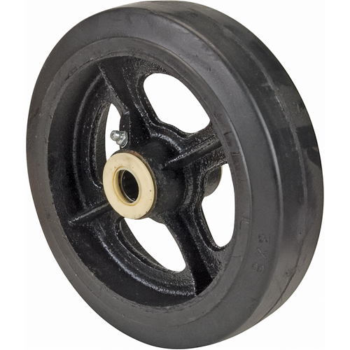 Rubber Wheels, 8" (203 mm) Dia. x 2" (51 mm) W, 600 lbs. (272 kg.) Capacity Pryde Industrial Inc.