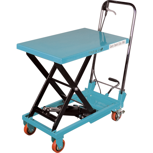 Table &eacute;l&eacute;vatrice robuste &agrave; ciseaux hydraulique, 27-1/2" lo x 17-3/4" la, Acier, Capacit&eacute; 330 lb Pryde Industrial Inc.