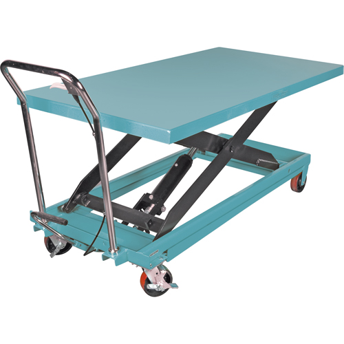 Heavy-Duty Hydraulic Scissor Lift Table, 63" L x 31-7/8" W, Steel, 1100 lbs. Capacity Pryde Industrial Inc.