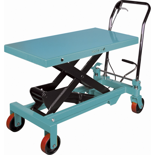 Heavy-Duty Hydraulic Scissor Lift Table, 39-3/8" L x 20-1/8" W, Steel, 1650 lbs. Capacity Pryde Industrial Inc.