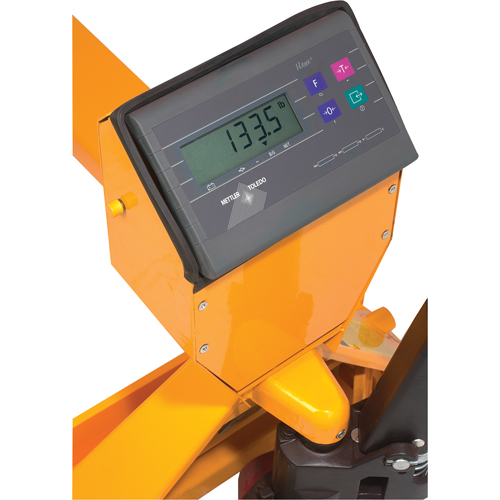 Digital Scale Pallet Truck, 27.5" L x 27.5" W, 5000 lbs. Cap. Pryde Industrial Inc.