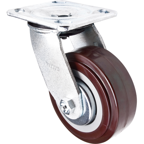 Roulette, Pivotant, 5" (127 mm), Polyur&eacute;thane, 650 lb (294 kg) Pryde Industrial Inc.