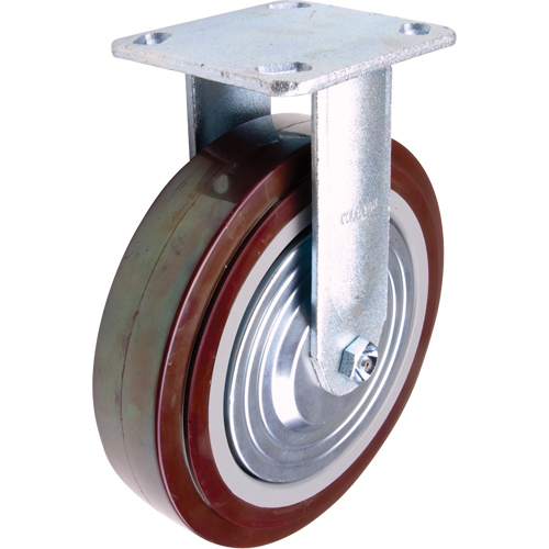 Caster, Rigid, 8" (203.2 mm), Polyurethane, 1000 lbs. (453.6 kg.) Pryde Industrial Inc.