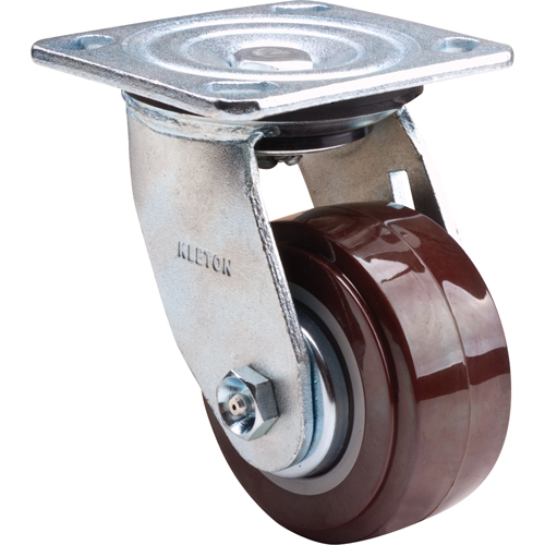 Roulette, Pivotant, 4" (101,6 mm), Polyur&eacute;thane,  Pryde Industrial Inc.