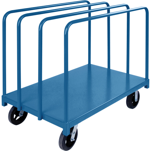 Single Level Rails Heavy-Duty Panel Mover Truck, 48" x 30" x 45", 2000 lbs. Capacity Pryde Industrial Inc.