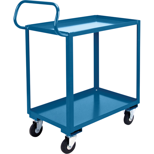 Ergonomic Shelf Truck, 800 lbs. Capacity, Steel, 26" W x 37" H x 38" D, Lip Up Pryde Industrial Inc.