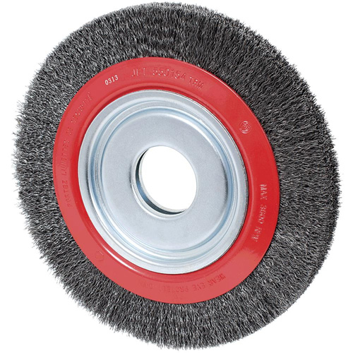 Disque &agrave; fils cr&ecirc;p&eacute;s, 8" dia., Fils 0,014", Arbre 1/2"/2"/5/8" Pryde Industrial Inc.