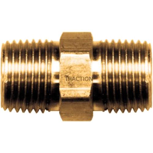 Mamelon hexagonal, Laiton, 3/8" x 1/4", NPT x NPT Pryde Industrial Inc.