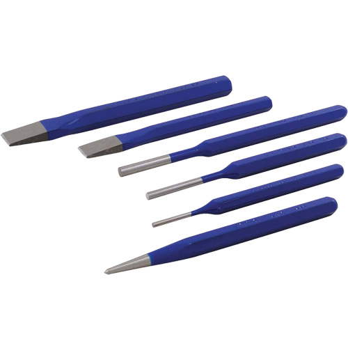 Punch & Chisel Set, 6 Pieces Pryde Industrial Inc.