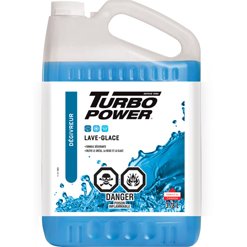 Turbo Power&reg; All-Season Windshield Washer Fluid, Jug, 3.78 L Pryde Industrial Inc.