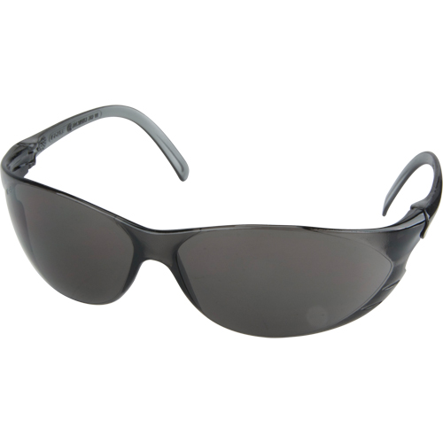 Twister Series Safety Glasses, Grey/Smoke Lens, Anti-Scratch, ANSI Z87+/Meets/Exceeds CSA Z94.3 Pryde Industrial Inc.