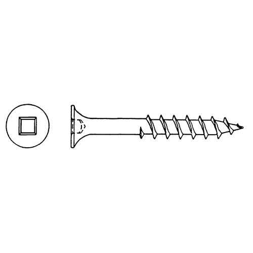 Deck Screws, #8 x 1-1/2" L, Green Pryde Industrial Inc.