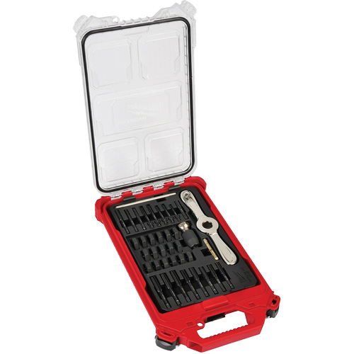 Jeu de tarauds & fili&egrave;res m&eacute;triques PackOut avec poign&eacute;e 2-en-1 Hex-Lok, 38 Morcea Pryde Industrial Inc.