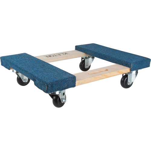Socle roulant en bois dur &agrave; bouts avec tapis, Cadre en Bois, 18" la x 24" lo, Capacit&eacute; 900 lb Pryde Industrial Inc.