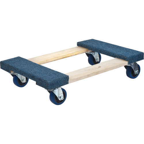 Socle roulant en bois dur &agrave; bouts avec tapis, Cadre en Bois, 18" la x 24" lo, Capacit&eacute; 1400 lb Pryde Industrial Inc.