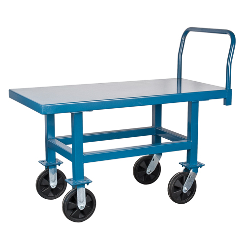 Chariots &agrave; plateforme sur&eacute;lev&eacute;e, 48" lo x 24" la x Capacit&eacute; 1000 lb, Roues en Pneumatique Pryde Industrial Inc.