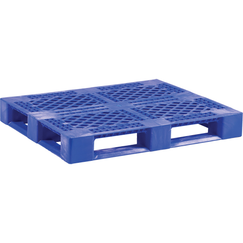 Palette en plastique pour usage moyen de qualit&eacute; alimentaire, 48" lo x 40" la x 6-1/10" h, Acc&egrave;s Quatre c&ocirc;t&eacute;s Pryde Industrial Inc.