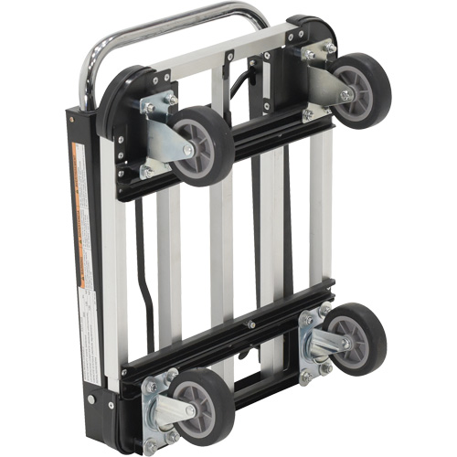 Fold-Up Platform Truck, Stainless Steel, 300 lbs., 28" L x 16" W, 33-1/2" High Pryde Industrial Inc.