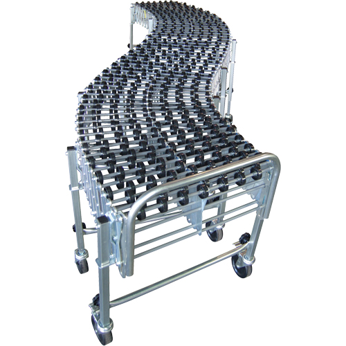 Expandable/Flexible Conveyors, 30" W x 23' 2" L, 226 lbs. per lin. ft. Capacity Pryde Industrial Inc.