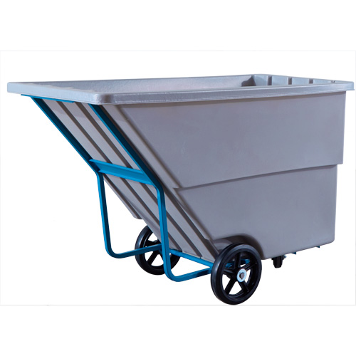 Tilt Truck, Polyethylene, 1.1 cu. yd., 1250 lbs. Load Capacity Pryde Industrial Inc.