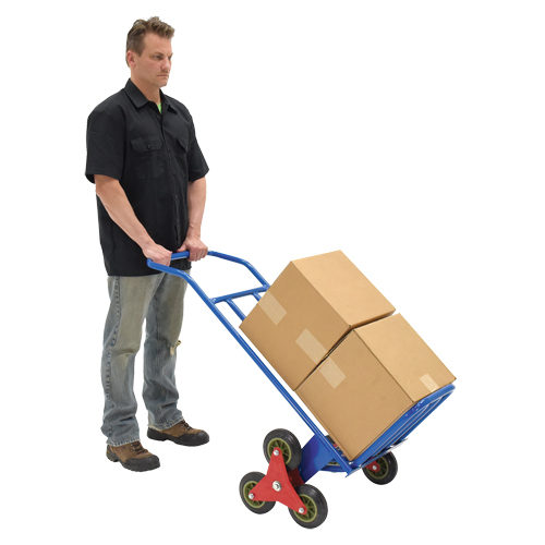 Stair Climbing Hand Truck, Steel Frame, 24" W x 45-3/4" H, 300 lbs. Capacity Pryde Industrial Inc.