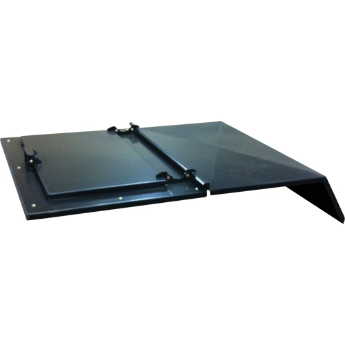 Steel Cover for Self-Dumping Hopper Pryde Industrial Inc.