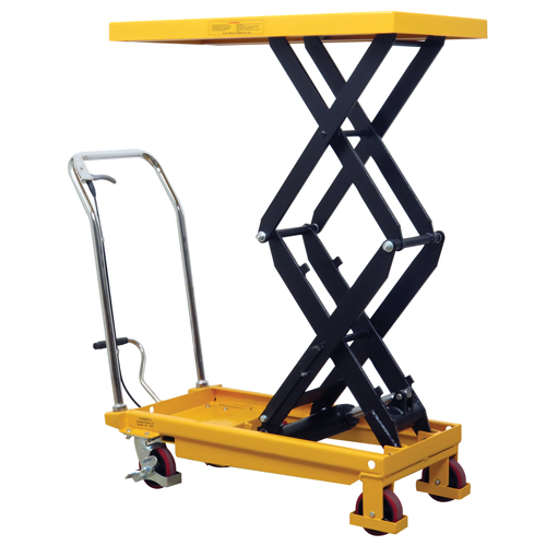 Hydraulic Scissor Lift Table, 19.5" L x 35.5" W/35-1/2" L x 19-1/2" W, Steel, 770 lbs. Capacity Pryde Industrial Inc.