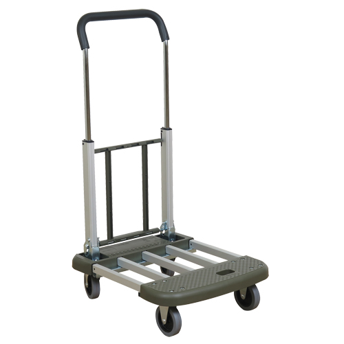 Telefolding Platform Truck, Aluminum, 330 lbs., 29-1/2" L x 17-1/2" W, 36-1/2" High Pryde Industrial Inc.