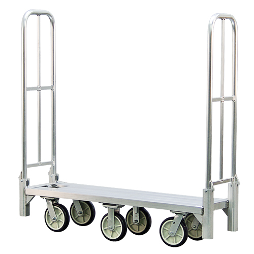 Chariot de livraison en vrac pliant en aluminium U-Boat, 18" la x 61" lo, 1200 lb cap, Roues Polyur&eacute;thane Pryde Industrial Inc.