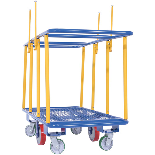 Chariot horizontal pour panneaux, 63-7/16" x 28-1/2" x 40-15/16", Capacit&eacute; 2000 lb Pryde Industrial Inc.