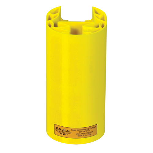 Butoir en poly pour rayonnage, 5" la x 6" lo x 8" h, Jaune Pryde Industrial Inc.