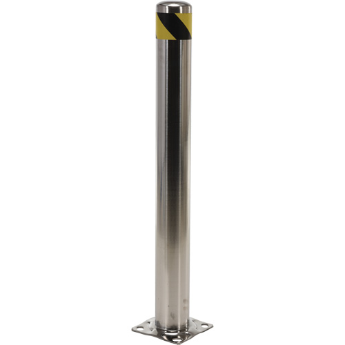 Butoir de s&eacute;curit&eacute;, Acier inoxydable, 42" h x 8" la, Argent Pryde Industrial Inc.