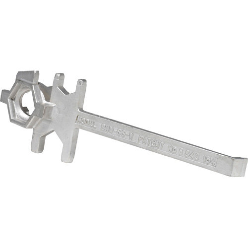 Drum Wrench, 3/4"/2" Opening, 9-1/2" Handle, Stainless Steel Pryde Industrial Inc.