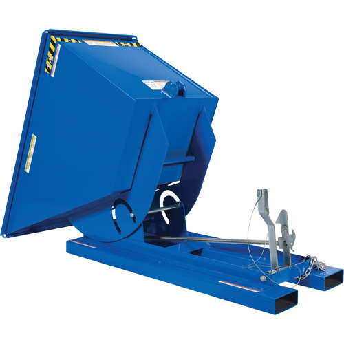 Conteneur autobasculeur, Acier, 3/4 vg³, Bleu Pryde Industrial Inc.