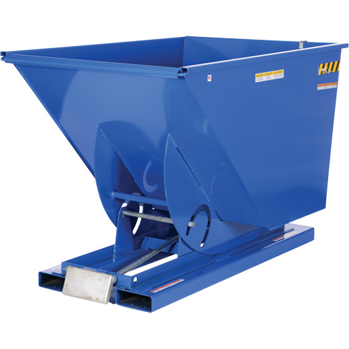 Conteneur autobasculeur, Acier, 1-1/2 vg³, Bleu Pryde Industrial Inc.