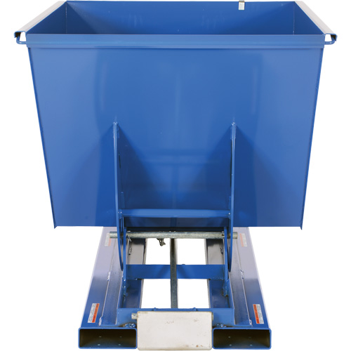 Conteneur autobasculeur, Acier, 1-1/2 vg³, Bleu Pryde Industrial Inc.