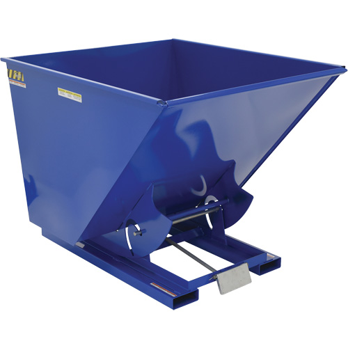 Conteneur autobasculeur, Acier, 2 vg³, Bleu Pryde Industrial Inc.