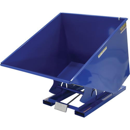 Conteneur autobasculeur, Acier, 2 vg³, Bleu Pryde Industrial Inc.