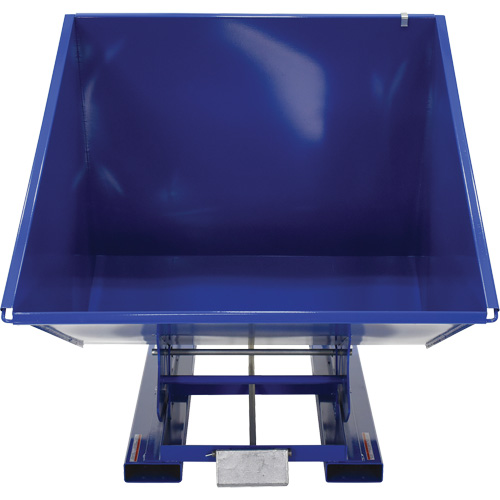 Conteneur autobasculeur, Acier, 2 vg³, Bleu Pryde Industrial Inc.