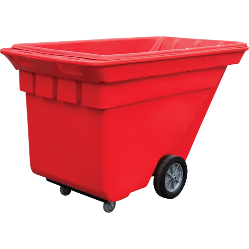 Techtruck Tilt Truck, Polyethylene, 5/8 cu. yd., 1000 lbs. Load Capacity Pryde Industrial Inc.