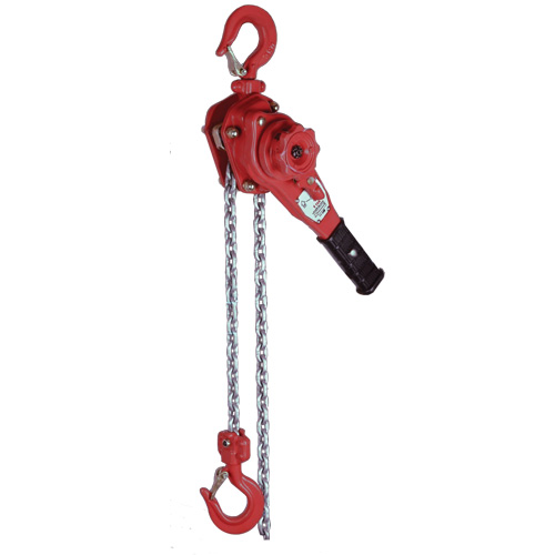 VQ Series Super Light Lever Hoist, 10' Lift, 2300 lbs. (1.6 tons) Capacity, Zinc Chain Pryde Industrial Inc.