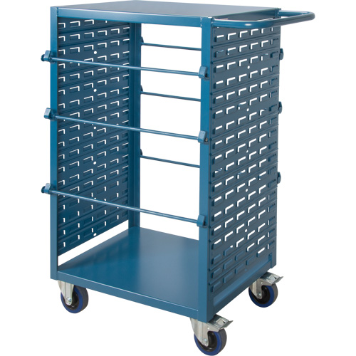 Chariot mobile pour mat&eacute;riaux bobin&eacute;s, Acier, 6 Montants, 21" la x 48" h x 38" p, Capacit&eacute; de 1200 lb Pryde Industrial Inc.
