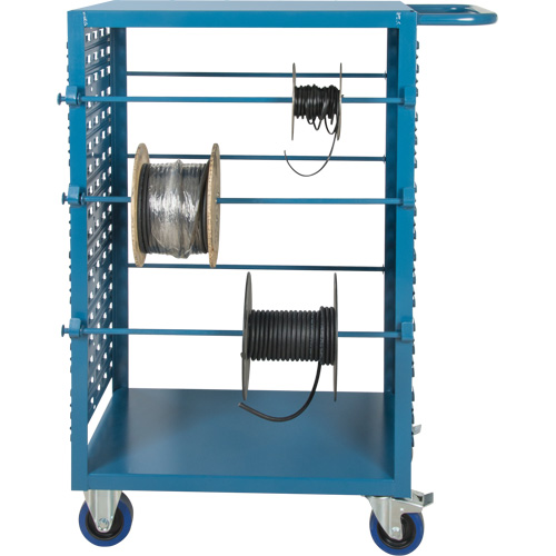 Chariot mobile pour mat&eacute;riaux bobin&eacute;s, Acier, 6 Montants, 21" la x 48" h x 38" p, Capacit&eacute; de 1200 lb Pryde Industrial Inc.