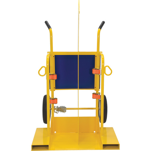 Chariot pour chalumeau et bouteille &agrave; gaz, Roues Rempli de mousse, Base de 24" la x 19-1/2" lo, 500 lb Pryde Industrial Inc.