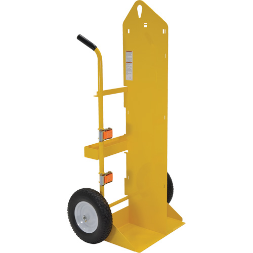 Chariot pour chalumeau et bouteille &agrave; gaz, Roues Rempli de mousse, Base de 23-13/16" la x 22-13/16" lo, 500 lb Pryde Industrial Inc.