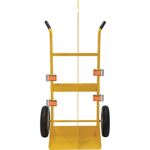 Chariot pour chalumeau et bouteille &agrave; gaz, Roues Rempli de mousse, Base de 23-13/16" la x 22-13/16" lo, 500 lb Pryde Industrial Inc.