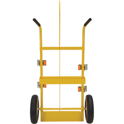 Chariot pour chalumeau et bouteille &agrave; gaz, Roues Rempli de mousse, Base de 23-13/16" la x 22-13/16" lo, 500 lb Pryde Industrial Inc.