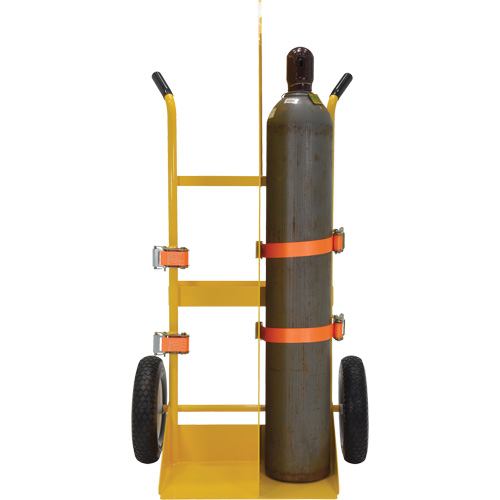 Chariot pour chalumeau et bouteille &agrave; gaz, Roues Rempli de mousse, Base de 23-13/16" la x 22-13/16" lo, 500 lb Pryde Industrial Inc.