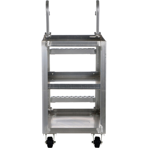 Chariot de pr&eacute;l&egrave;vement de stock, Aluminium, 21-7/8" la x 40" p, 3 tablettes, Capacit&eacute; 660 lb Pryde Industrial Inc.