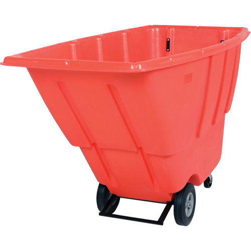 Chariot basculeur, Poly&eacute;thyl&egrave;ne, 0,5 vg³, Capacit&eacute; de charge de 450 lb Pryde Industrial Inc.